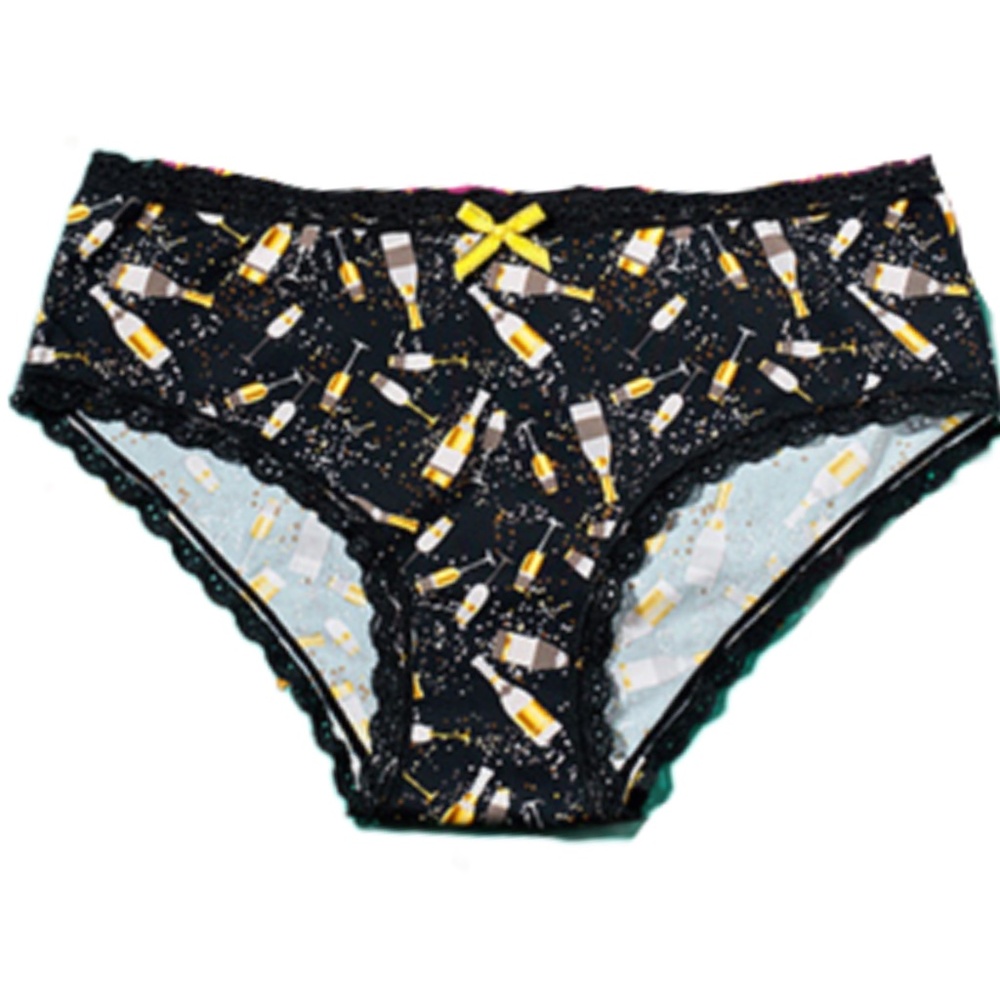 Splendies Champagne Cheers Bikini Panties New Pair of Underwear